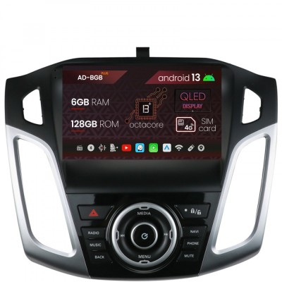 Navigatie Ford Focus 3 (2011-2019), Android 13, B-Octacore 6GB RAM + 128GB ROM, 9 Inch - AD-BGB9006+AD-BGRKIT144 foto