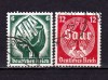 ✅ (S42) Germania Reich 1934 &quot;Referendum - alipirea Saar &quot; serie completa Michel 544/545, stampilate, Stampilat