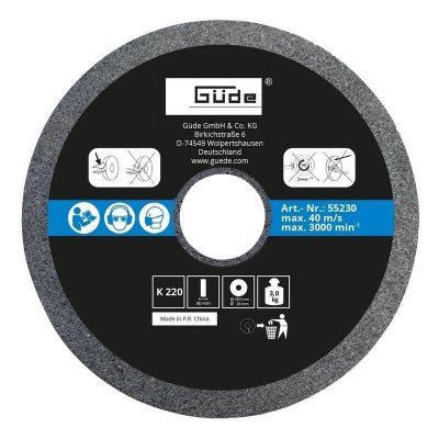 Disc abraziv pentru sistem de ascutire GNS 250 VS Gude 55230, O250x12x50 mm, granulatie K220 foto