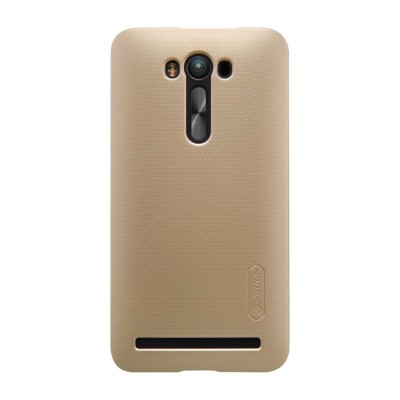 Husa asus zenfone 2 ze500cl nillkin frosted shield auriu + folie de protectie foto