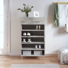 vidaXL Pantofar, gri beton, 60x35x105 cm, lemn compozit foto