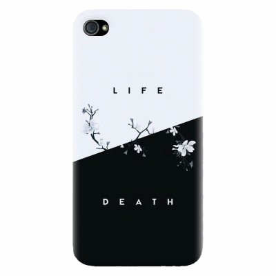Husa silicon pentru Apple Iphone 4 / 4S, Life Vs Death foto