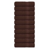 Cumpara ieftin Prosoape de baie, FROGN, 10 buc., maro, 100x150 cm, 360 g/m&sup2;