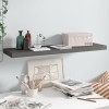 VidaXL Raft de perete suspendat, gri extralucios, 90x23,5x3,8 cm, MDF 323796