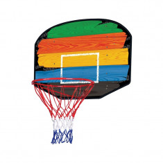 Cos de baschet pentru copii, diametru 45 cm, panou multicolor