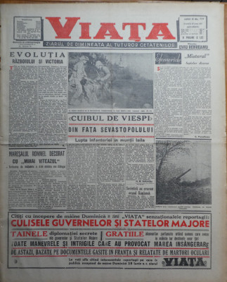 Viata, ziarul de dimineata; dir. : Rebreanu, 28 Iunie 1942, frontul din rasarit foto