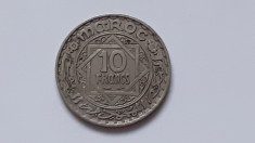 Maroc, 10 Francs 1947 Mohammed V foto