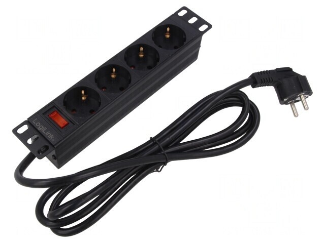 Prelungitor 4 Prize 230V 16A Negru