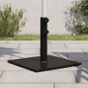 Suport Umbrela Stalpi 32/38/48mm, 17kg, Otel, Negru, 43x43cm, Baza Patrata, Fixare Sigura, Universal