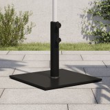 vidaXL Suport Umbrelă St&acirc;lp 32/38/48mm, 17kg, Pătrat, Oțel, Negru