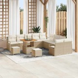 VidaXL Set de canapele pentru grădină 13 pcs Bej, crem 80 x 80 x 71 cm