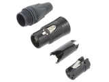 Mufă XLR 4-Pin Mamă pe Cablu, Neutrik