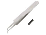 Pensetă Precizie LINDSTR&Ouml;M Curbață Oțel Inoxidabil 110mm TL 5B-SA V&acirc;rf Ascuțit