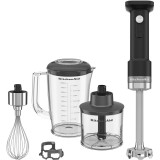 Mixer vertical cu accesorii KitchenAid Go Cordless 5KHBRV05BM, fara baterie, Negru mat