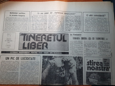 tineretul liber 17 februarie 1990 art&amp;quot;teroarea circula (si) cu taximetrele&amp;quot; foto