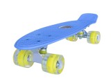 Penny board Mad Cruiser cu roti iluminate-albastru,