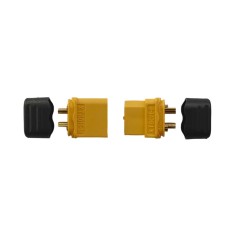 Set conectori XT60 mama-tata, 60A, cu carcase de protectie, pentru acumulatori si modele RC (XT60-KIT)