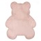Covor Decorativ Imitatie de Blana, Ursulet, Dimensiuni: 90x110cm, Culoare: Bej, Material: Poliester, Suprafata Antiderapanta