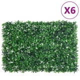 &nbsp;vidaXL Gard din frunze de arbust artificiale,&nbsp;6 buc., verde, 40x60 cm