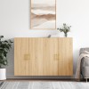 VidaXL Dulapuri montate pe perete, 2 buc, stejar sonoma, 69,5x34x90 cm 3195614