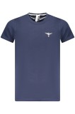 Cumpara ieftin Esercito Tricou barbati, cu mini imprimeu, Regular fit, Bleumarin, S