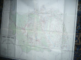 Harta mare - Judet BACAU ,dim.=141x117cm RSR 1981 Inst.Geodezie si Organizarea