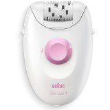 Epilator Braun Silk-Epil 1-010, Soft Lift, 20 pensete, Roz