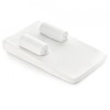Pozitionator bebelus BabyJem, plan inclinat, anti-reflux, respirabil, 0 luni+, 64x40 cm, alb