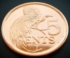 Moneda exotica 5 CENTI - TRINIDAD TOBAGO, anul 2017 * cod 488 B = PROOF RARA, America Centrala si de Sud