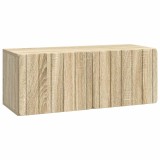 vidaXL Oglindă TV montată pe perete Stejar Sonoma 78,5 x 31 x 30 cm 898377