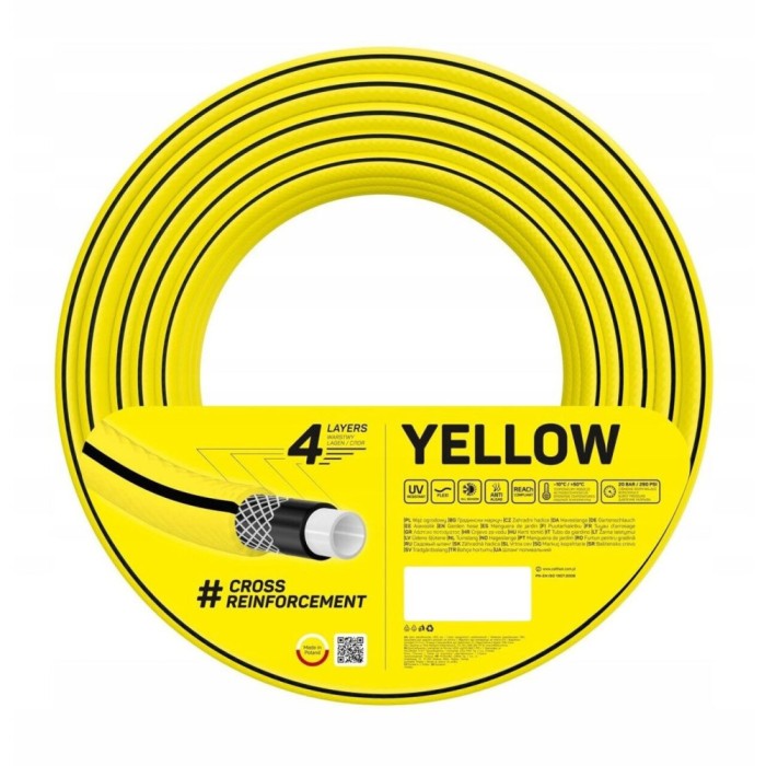 Furtun gradina, Cellfast Yellow, 4 straturi, 3/4&#039;&#039;, 20 m