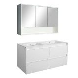 Mobilier complet de baie Porto 120 alb