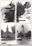 Bnk foto - Sibiu 1974 - lot 4 fotografii, Alb-Negru, Romania de la 1950, Cladiri