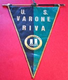 Fanion (model vechi) fotbal - US VARONE RIVA (Italia) - dimensiuni mari 40X27 cm