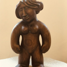 Lidia Mihaescu sculptura lemn " Nud"