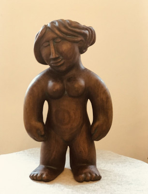 Lidia Mihaescu sculptura lemn &amp;quot; Nud&amp;quot; foto