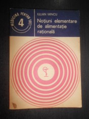 Iulian Mincu - Notiuni elementare de alimentatie rationala