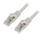 Cablu Patch S/FTP Cat 6a 3m Gri LSZH Aurit, Gembird