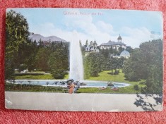 Carte postala, Sinaia, vedere din parc, 1923