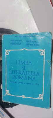 LIMBA SI LITERATURA ROMANA CLASA A IX A ANGHELESCU LAZAROIU BARBOI STOICA foto