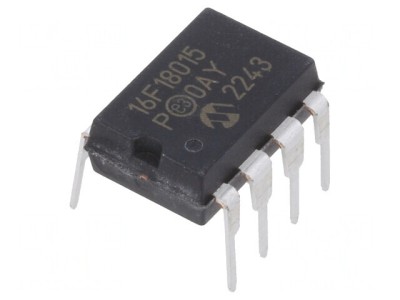 Microcontroler PIC 14kB ADC DAC EUSART I2C SPI THT foto
