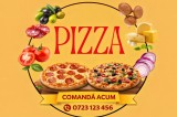 Panou reclama Pizza personalizabil din PVC Forex 3 mm printat UV cu culori vii si calitate superioara