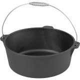 Cumpara ieftin Oala de fonta cu maner din inox, 7.22 L, 30x13 cm, MagicHome