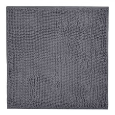 Covoraș Baie Chenille, Microfibre, Gri, 50x50 cm, Antiderapant