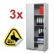3x FISET METALIC CU 4 RAFTURI 800x350x1800 mm (LxlxH), model 2, 50 kg/polita, ECO+
