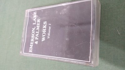 CASETA AUDIO EMERSON,LAKE &amp;amp; PALMER -WORKS VOL1 ORIGINALA FOARTE RARA !!! foto