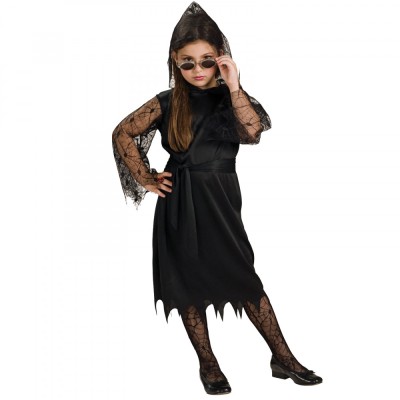 Costum Vampirita Gothica pentru copii 104 cm 3-4 ani foto