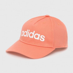 Adidas Performance șapcă de baseball din bumbac culoarea portocaliu, cu imprimeu