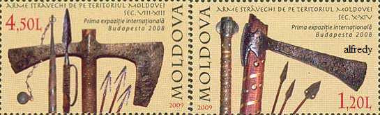 MOLDOVA 2009, Arme, serie neuzată, MNH