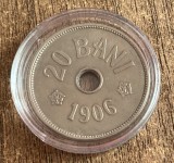 C10 207 - Moneda foarte veche - Romania - 20 bani 1906 varianta cu litera J